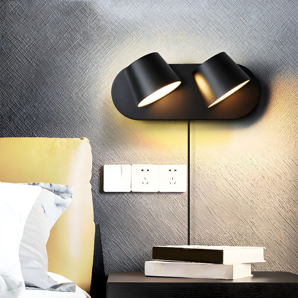 Angle Adjustable Plug - in Wall Lamp