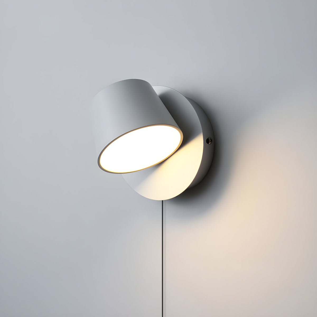 Angle Adjustable Plug - in Wall Lamp