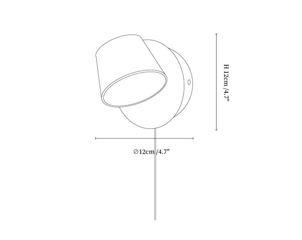 Angle Adjustable Plug-in Wall Lamp