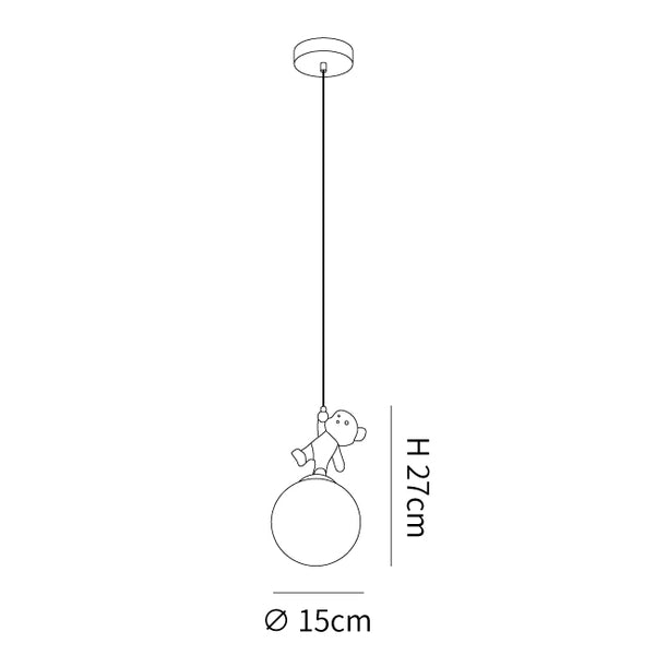 Animal And Moon Pendant Light