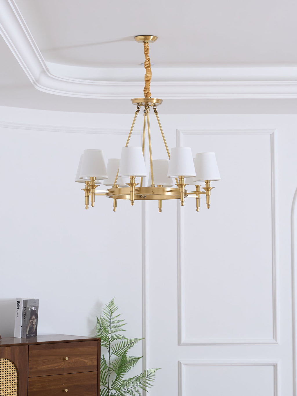 Antique Brass Chandelier