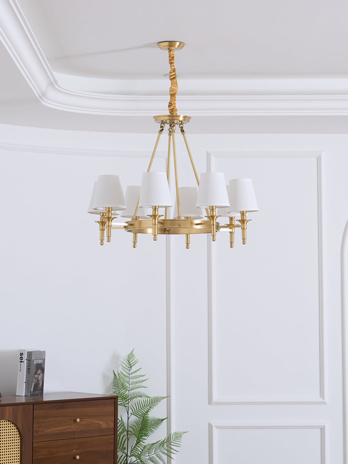 Antique Brass Chandelier