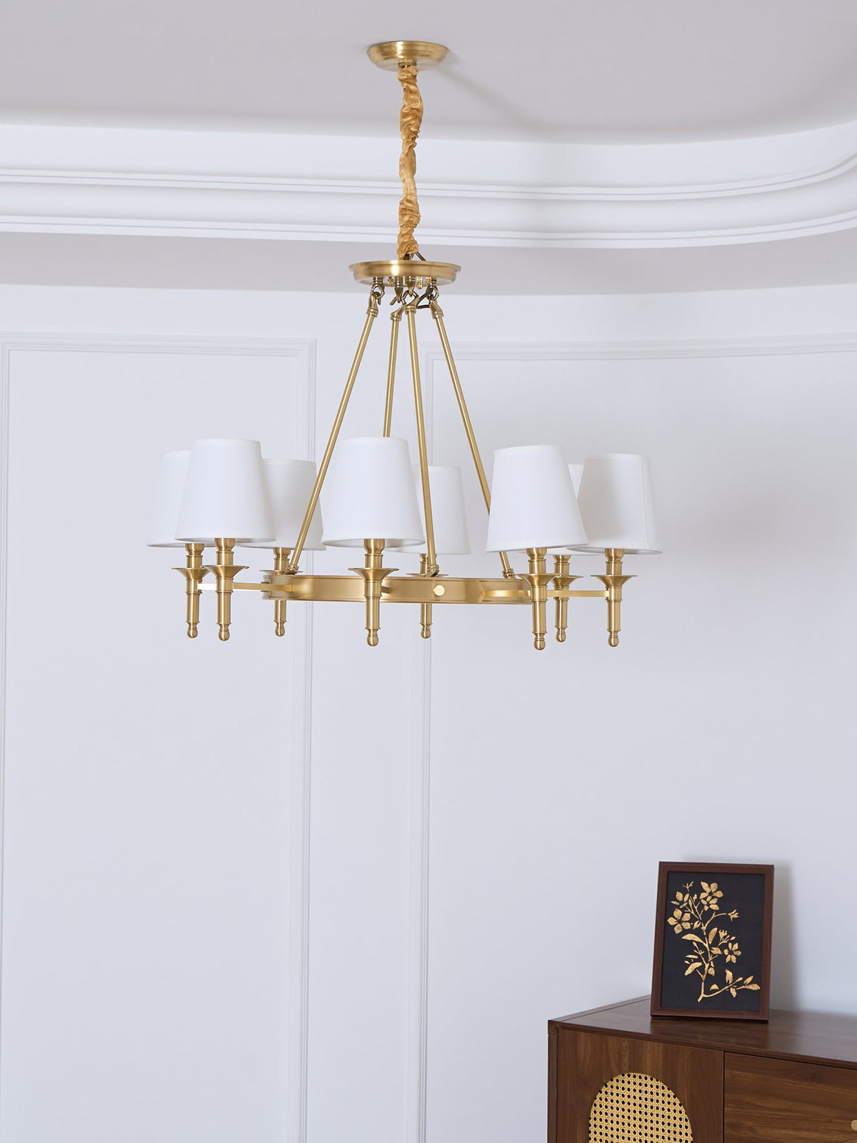 Antique Brass Chandelier