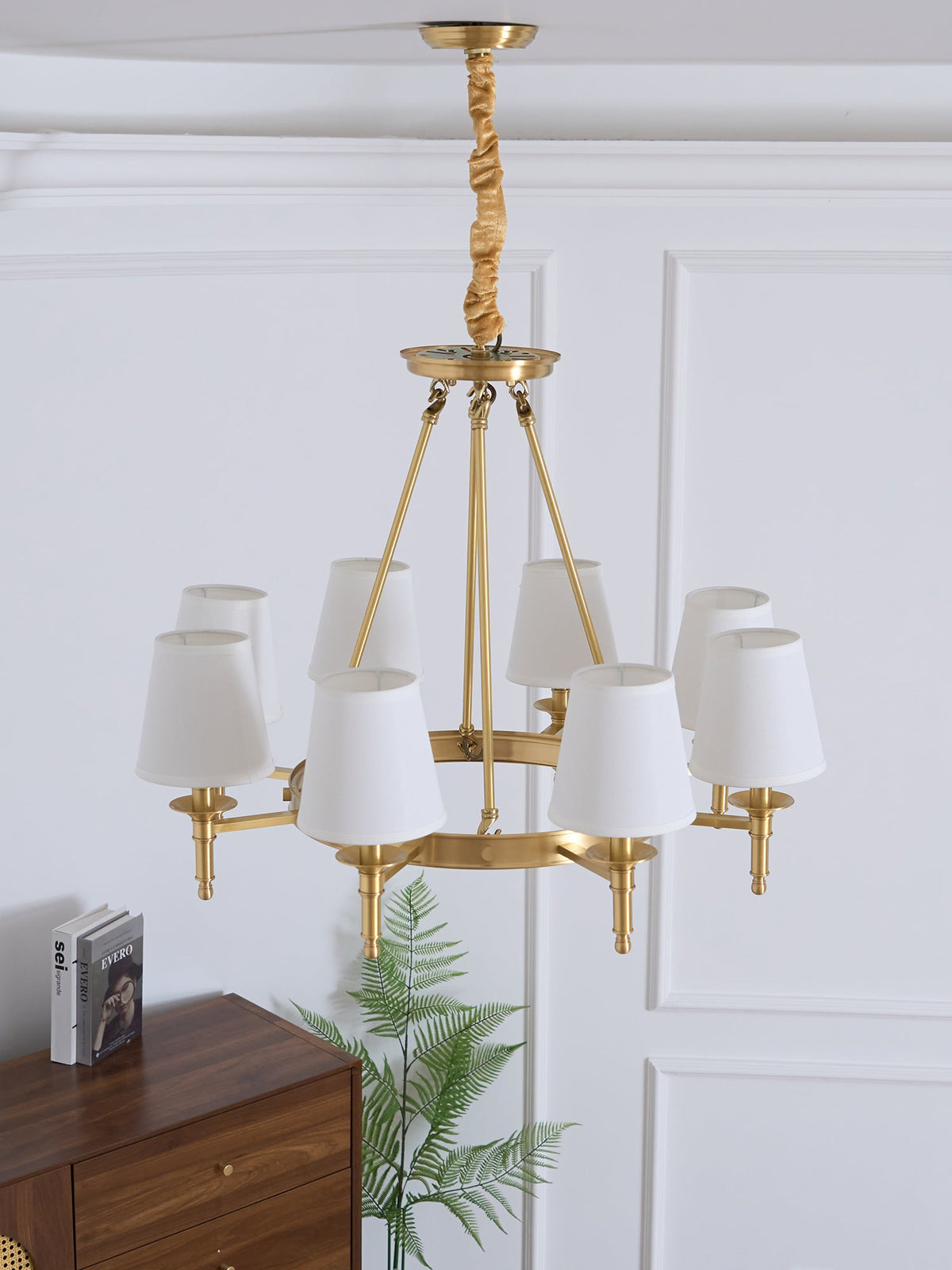 Antique Brass Chandelier
