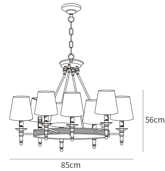 Antique Brass Chandelier