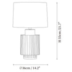 Antique Groove Table Lamp