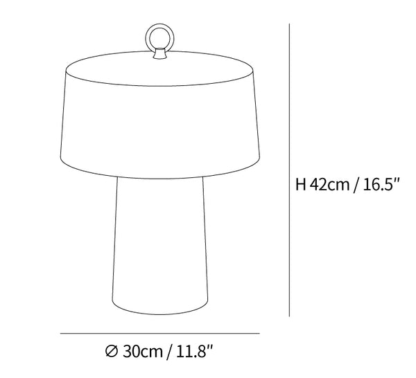 Aogashima Alabaster Table Lamp