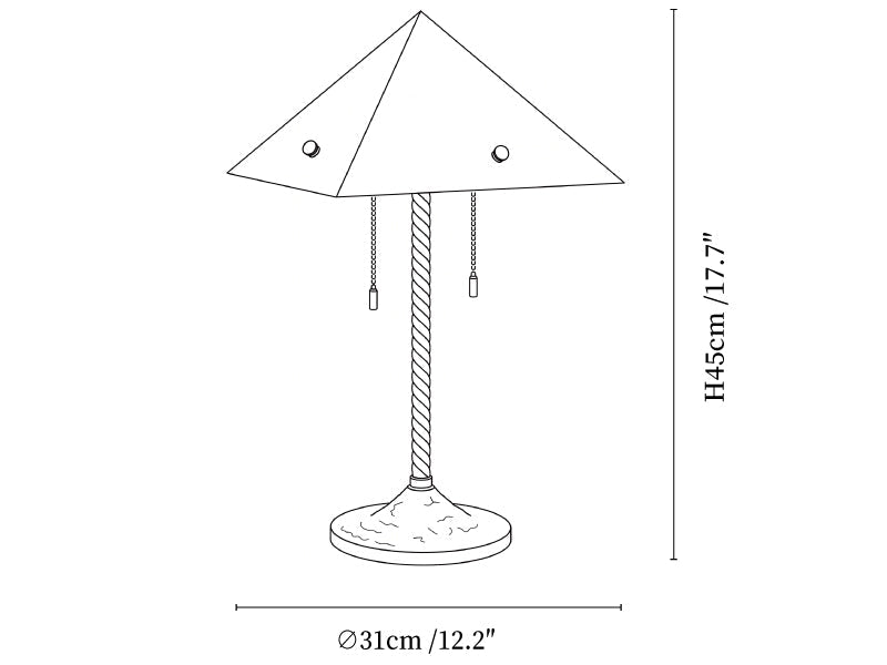 Apex Alabaster Prism Table Lamp