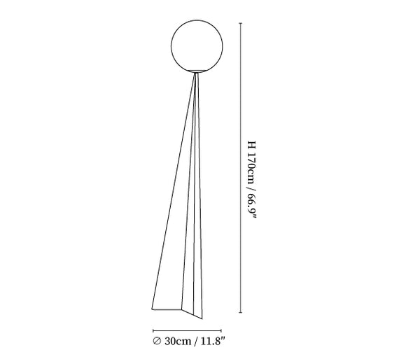 Apex Sphere Floor Lamp