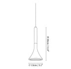 Verano Travertine Cone Pendant Light
