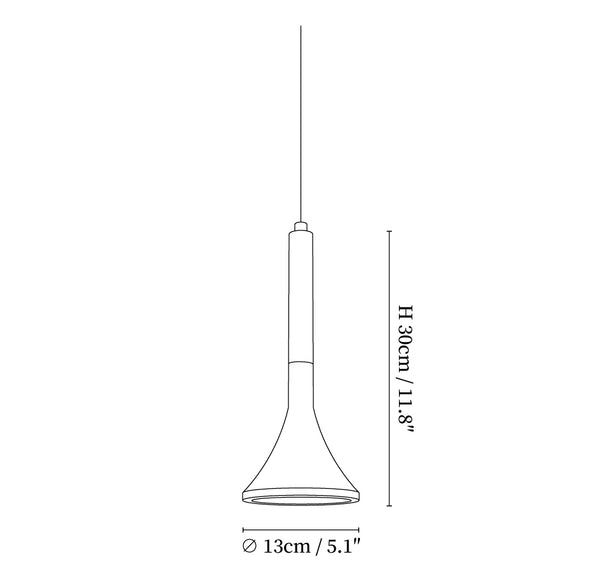 Verano Travertine Cone Pendant Light