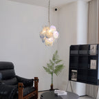 Aqua Blue Glass Murano Chandelier