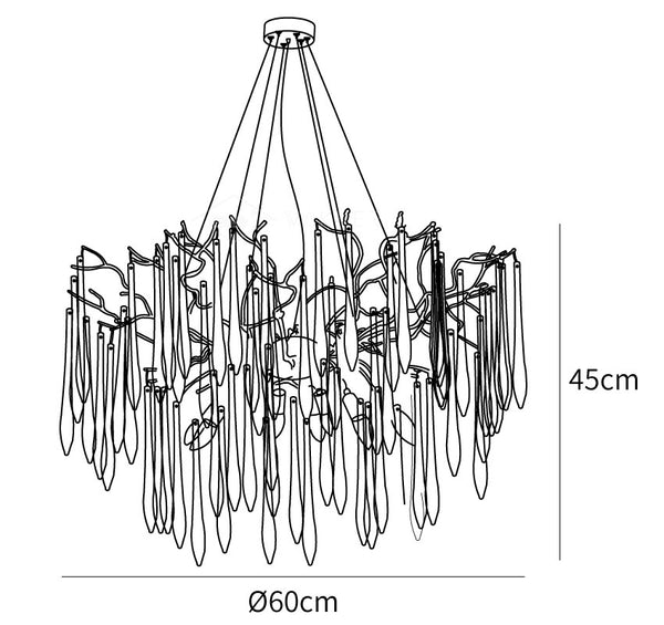 Aqua Funnel Chandelier