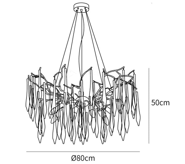 Aqua Funnel Chandelier