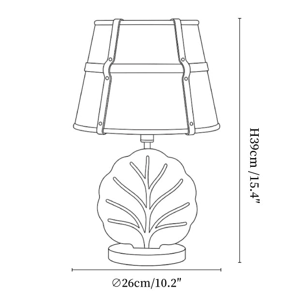 Arbor Ash Wood Table Lamp