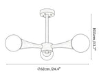 Arbor Travertine Chandelier