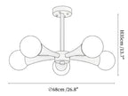 Arbor Travertine Chandelier
