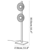 Arbor Twin Disc Floor Lamp