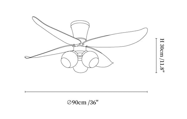 Arbora Bloom Ceiling Fan Light