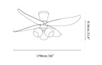 Arbora Bloom Ceiling Fan Light