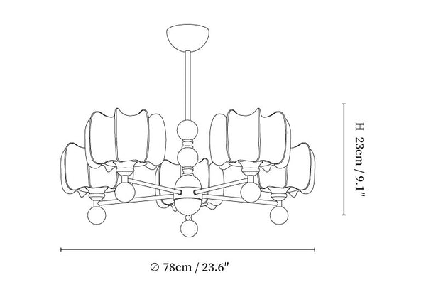 Arboris Floral Chandelier