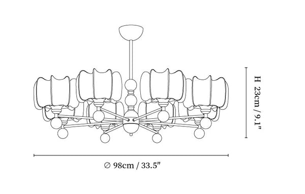 Arboris Floral Chandelier