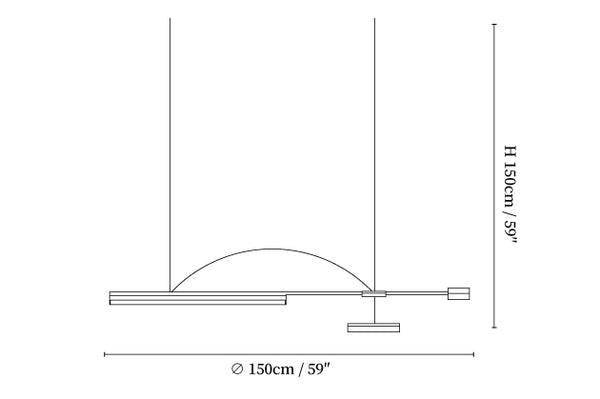Arc Horizon Island Pendant Light