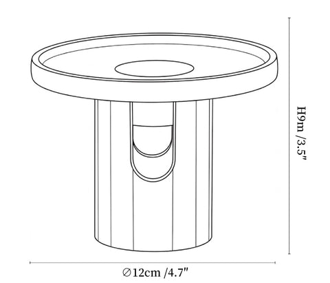 Arc Pillar Marble Candle Holder
