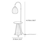 Arc Side Table Floor Lamp