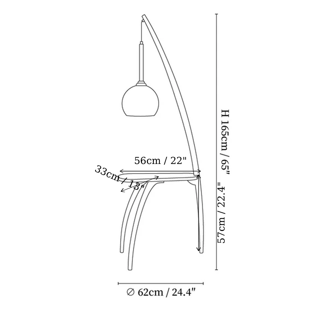 Arc Sphere Floor Lamp
