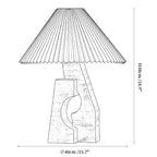 Arch Form Pleated Table Lamp