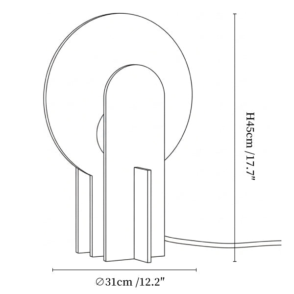 Arch Marble Table Lamp