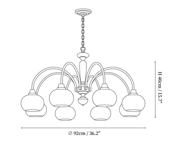 Arched Globe Chandelier