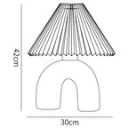 Arched Pleated Table Lamp