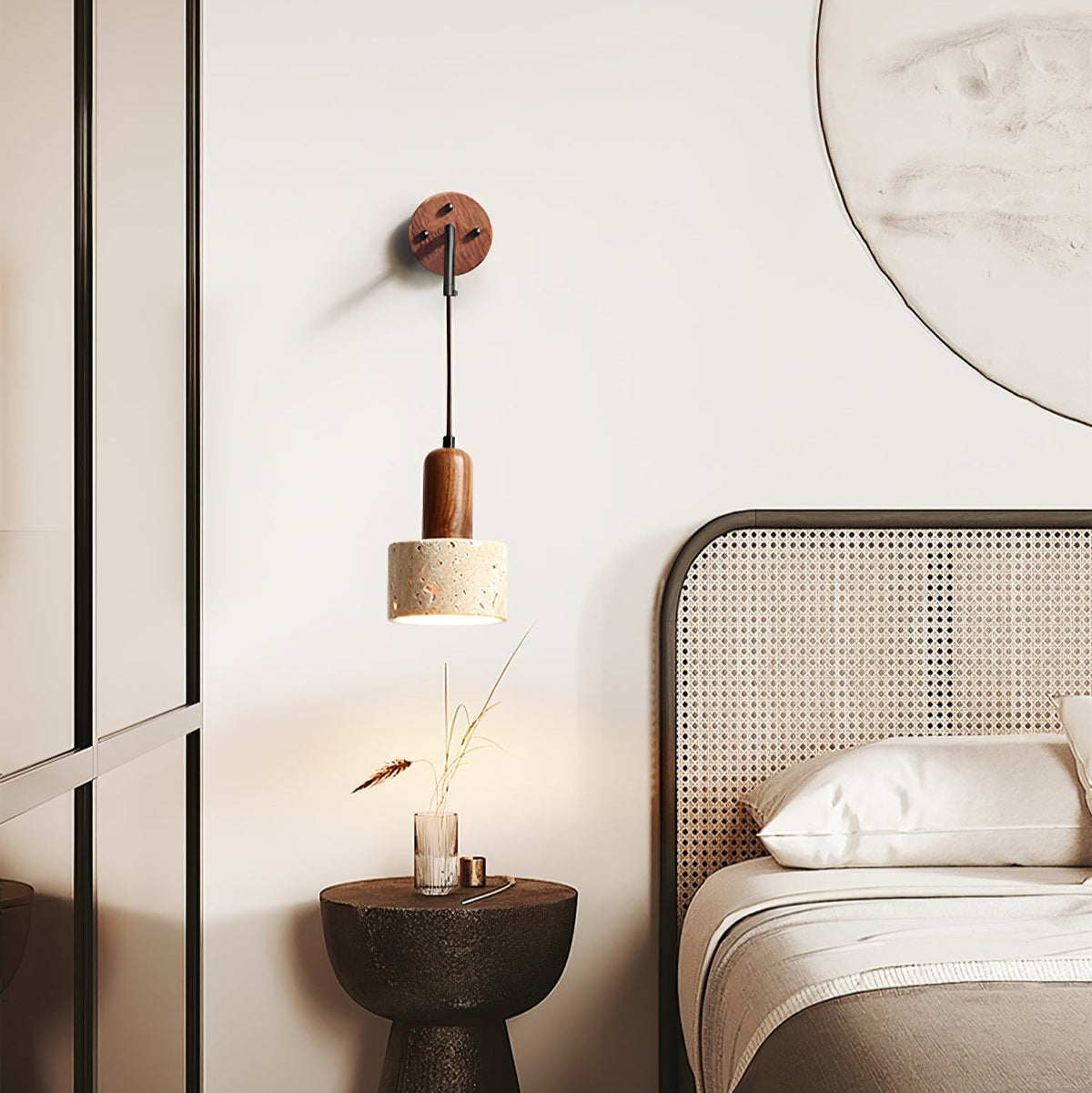 Arched Travertine Wall Light