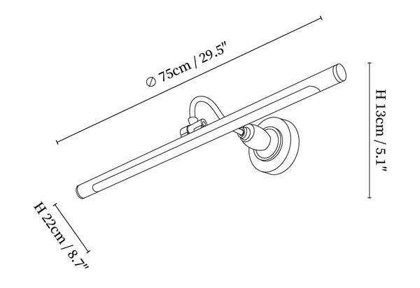 Archer Art Linear Wall Light