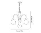 Archway Walnut Color Chandelier