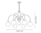 Archway Walnut Color Chandelier