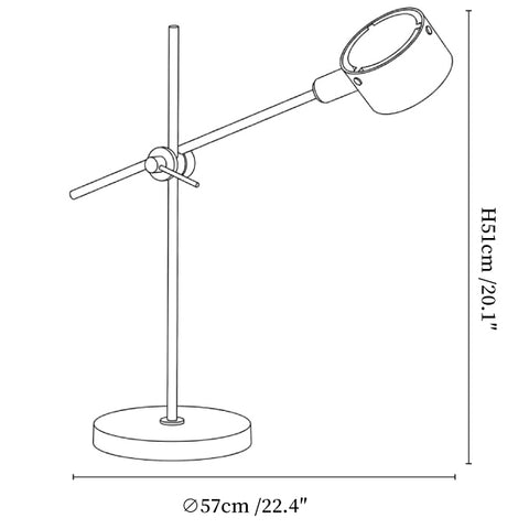 Arclen Adjustable Table Lamp