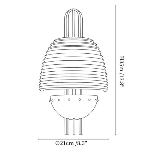Arclune Ribbed Wall Lamp