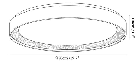 Arco Acrylic Ceiling Light