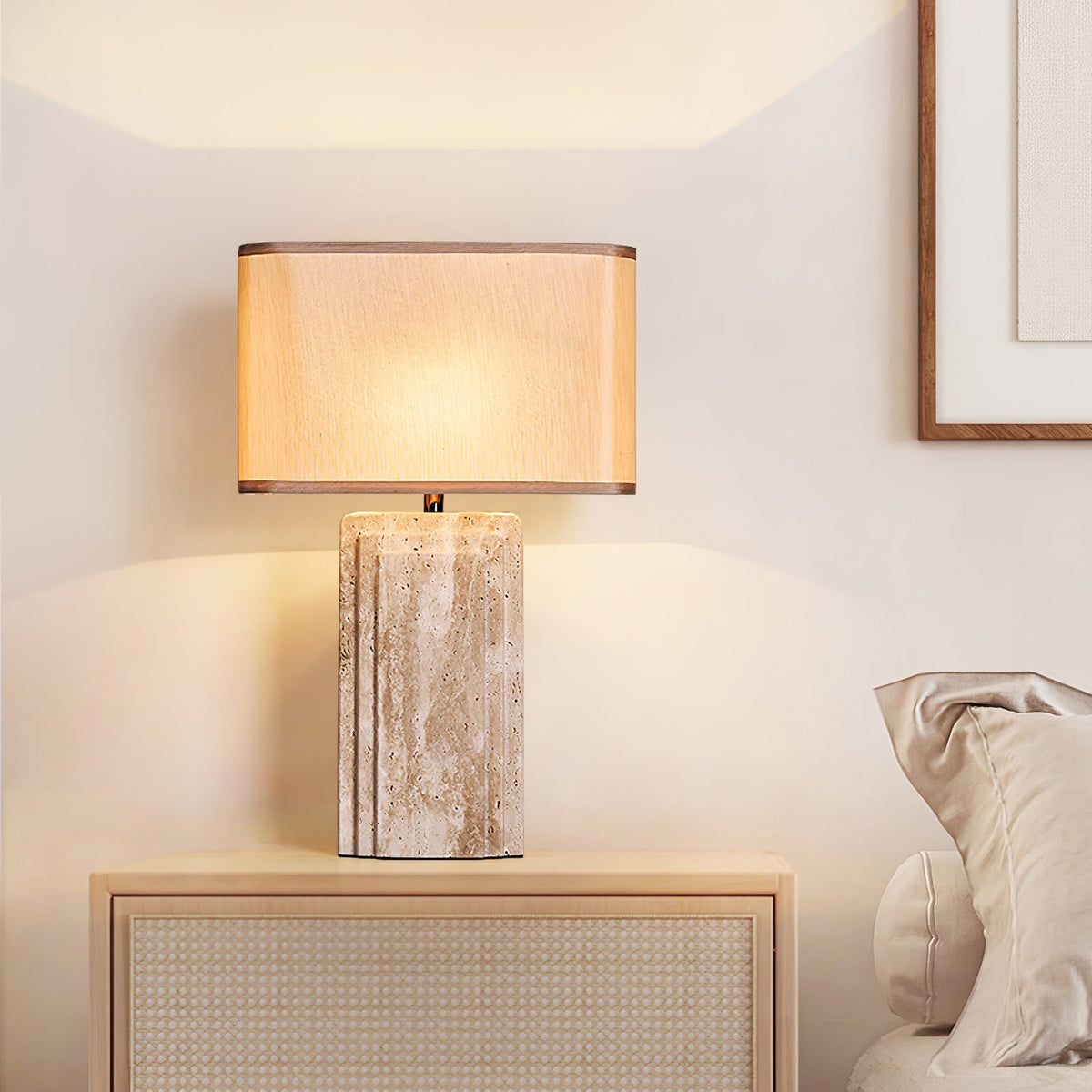 Arco Travertine Table Lamp