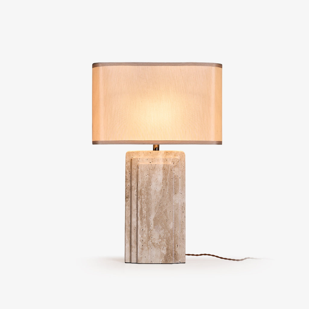 Arco Travertine Table Lamp
