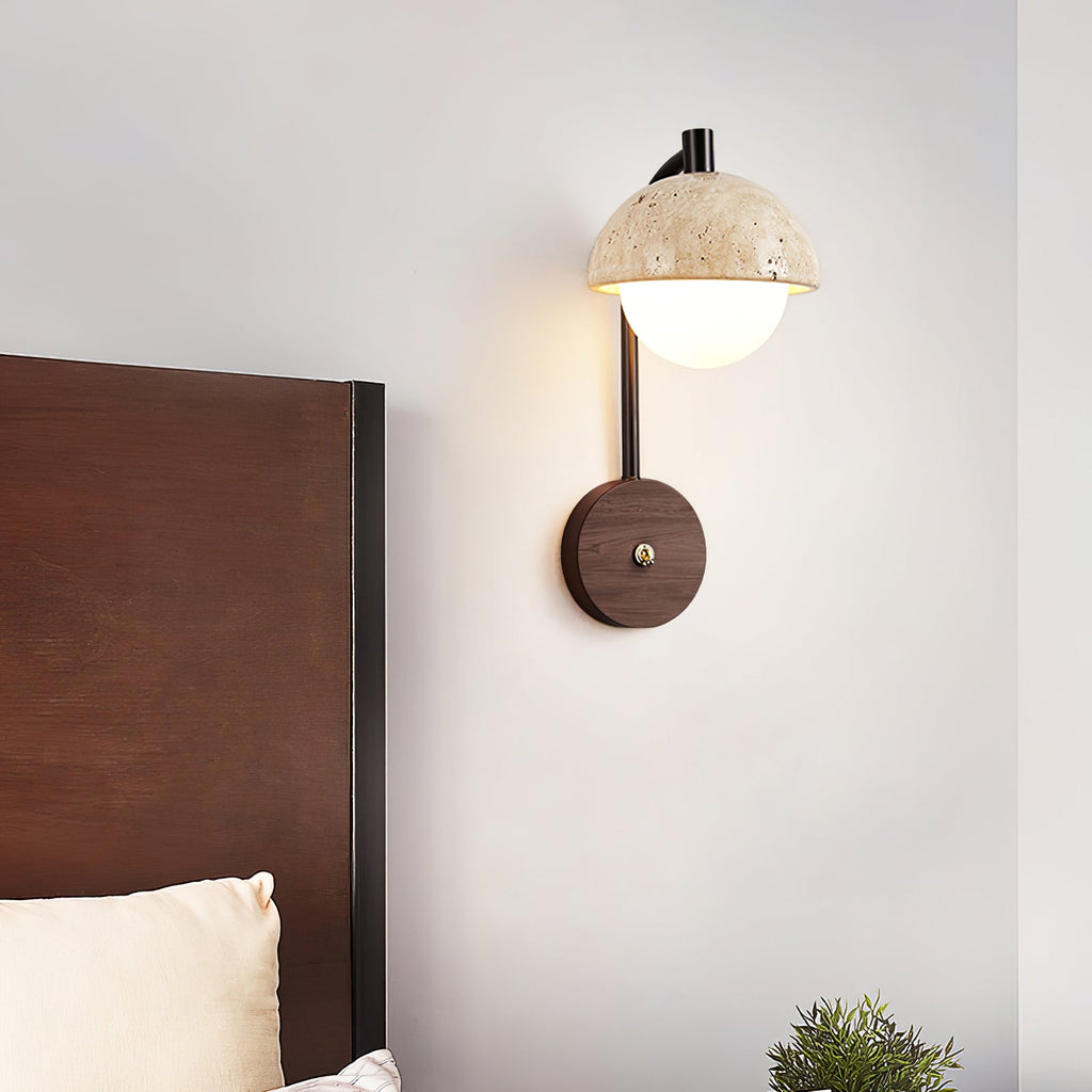 Arco Travertine Wall Lamp