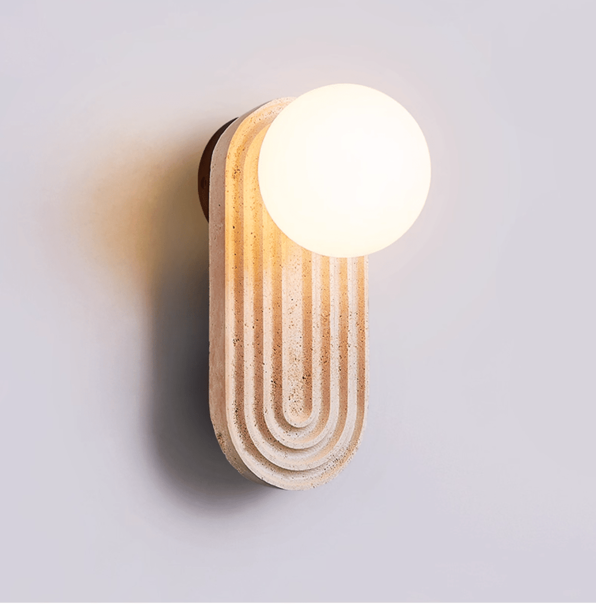 Arco Travertine Wall Light