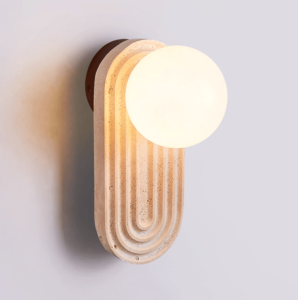 Arco Travertine Wall Light