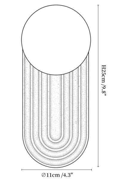 Arco Travertine Wall Light