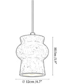 Arcus Travertine Pendant Lamp