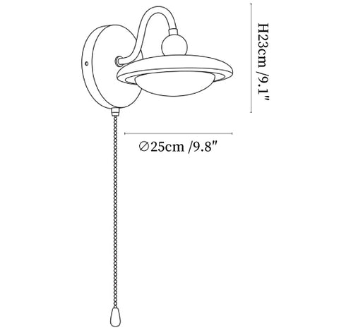 Arcwood Saucer Wall Lamp