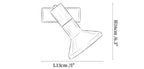 Ardell Dual Spotlight Wall Lamp